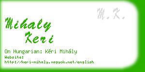 mihaly keri business card